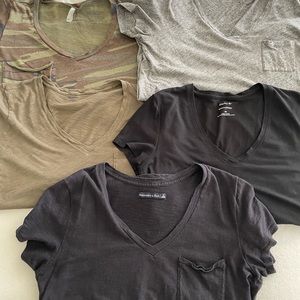 T Shirt Bundle madewell, Abercrombie, banana republic, and z supply